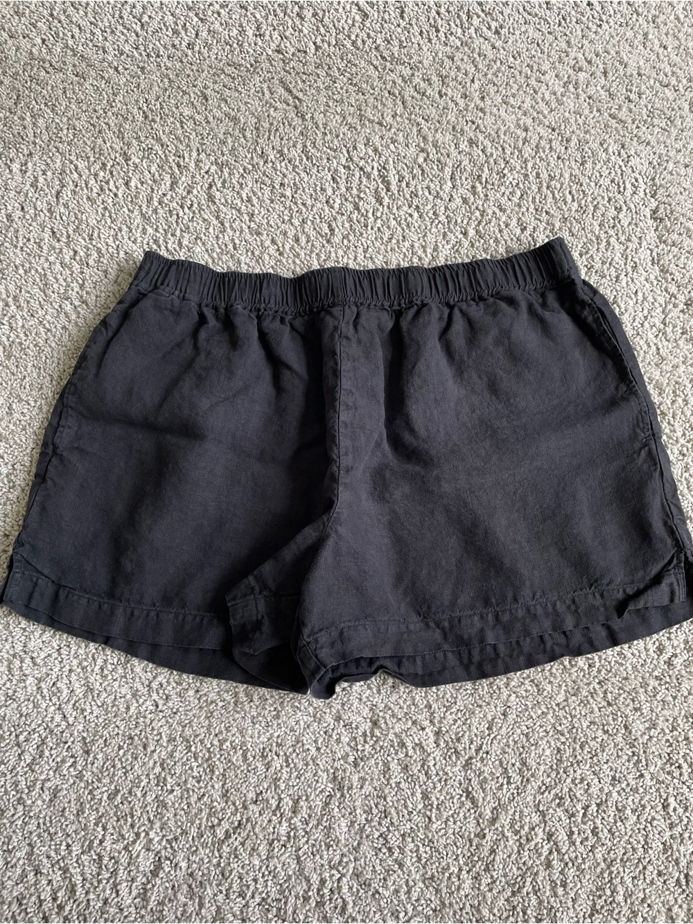 MATE the Label Black 100% Linen Shorts Womens Size XL